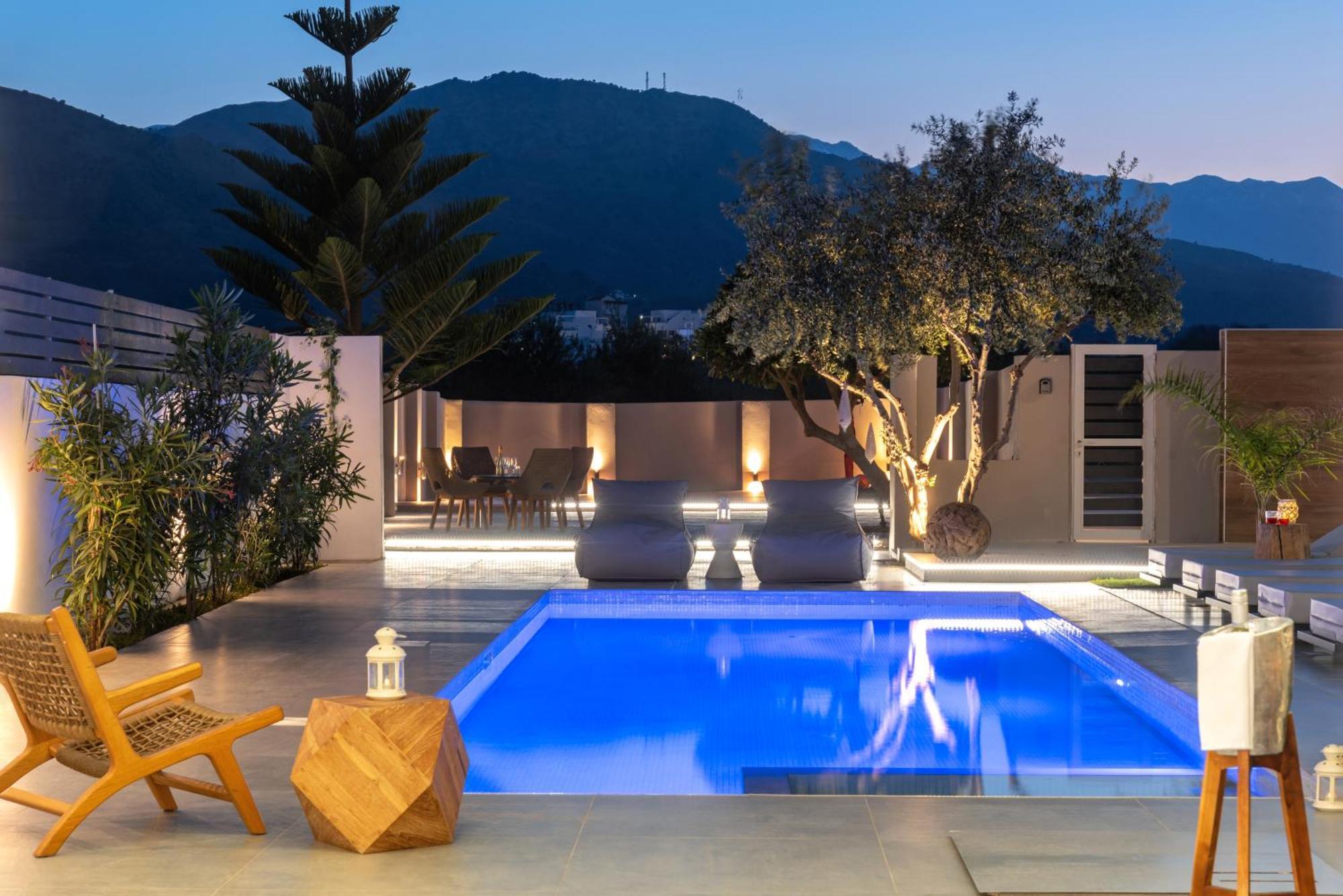 Hypnosis Beachside Villa With Private Heated Pool Georgioupoli Exterior foto